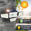 Foco Solar de Pared para Exterior con Sensor de Movimiento, 270 LEDs