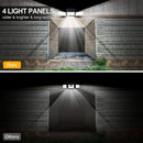 Foco Solar de Pared para Exterior con Sensor de Movimiento, 270 LEDs
