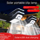 Luxisy ClipSolar – Lámpara solar de pinza con sensor de movimiento