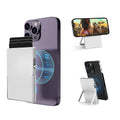 RFID Blocking Wallet Minimalist Slim Card Holder for Magsafe with Adjustable Stand, Metal Pop Up Magnetic Wallet  for Men TOYFID-0